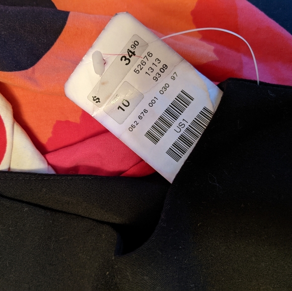 H&M black boatneck belted shift dress size 10 - Picture 4 of 5